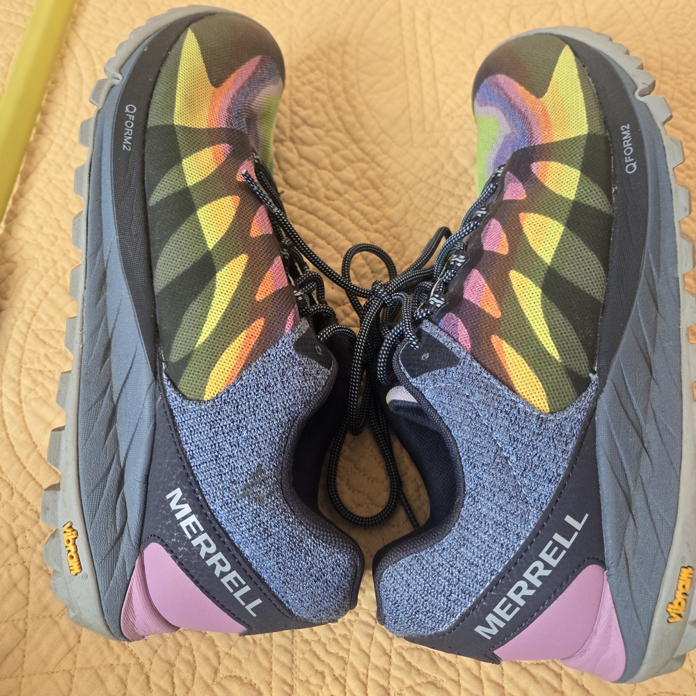 Merrell Antora2 Vibram Qform2 Women's Rainboe Colored Size 10 Athletic Shoes